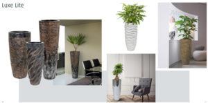 Collection Résine Luxe Lite - Bac à plantes décoratif par Florabora